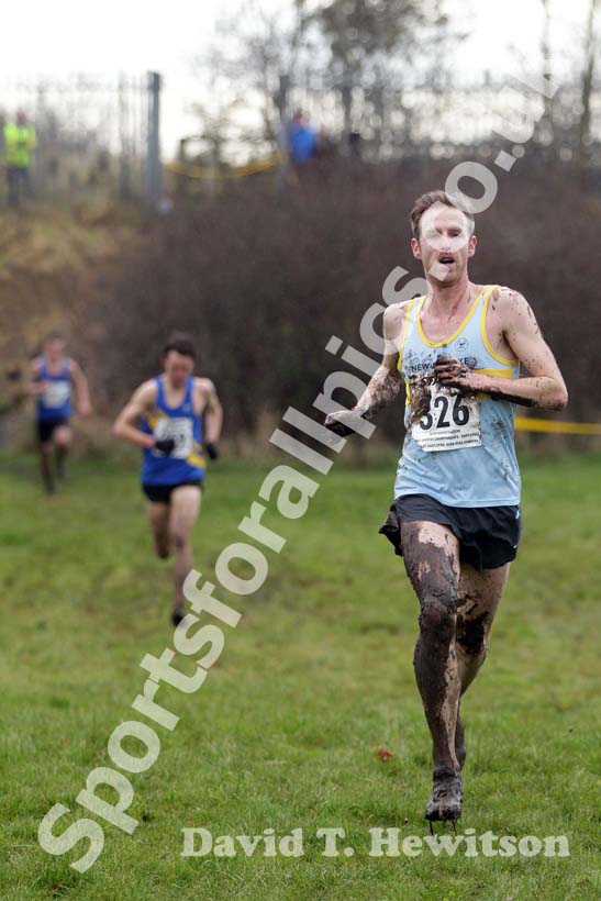 Andrew Wiles (New Marske) winning the 2012 North East Championships, Summerhill Country Park, Hartlepool.
